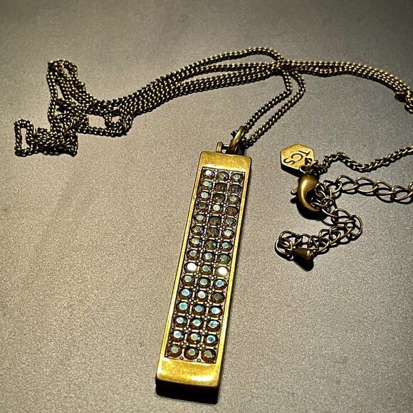 Touchstone Crystal Swarovski Rectangle Pendant - Picture 4 of 7